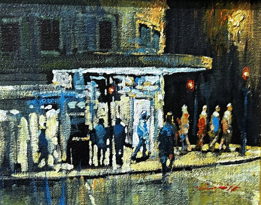 Carroll’s Corner, painting by David Hinchliffe