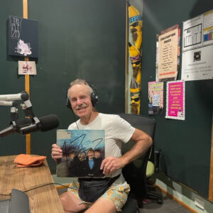 On a tour of the station, Peter Connolly did a spontaneous on-air interview recounting what it was like back in the day – and they gave vintage Rolling Stones record ‘Between the Buttons’ a spin